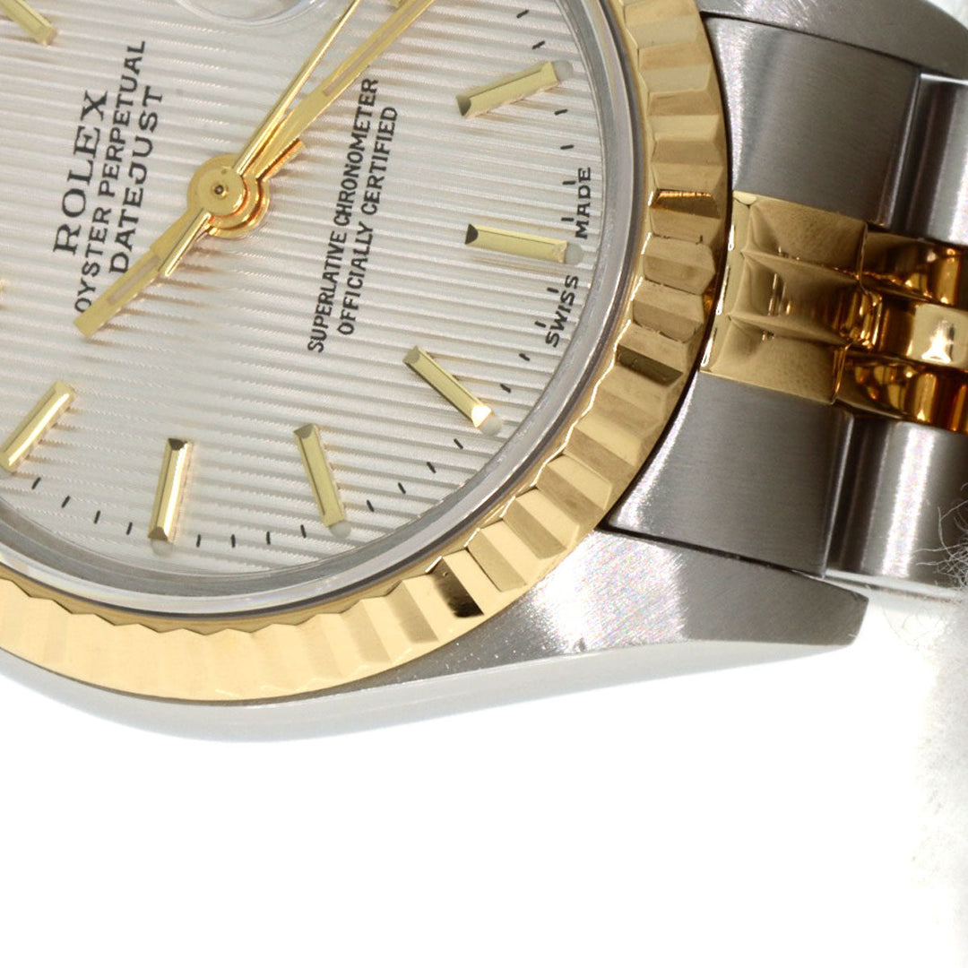 ROLEX Watches Mechanical Automatic 79173 Stainless Steel , SSxK18YG gold Datejust Silver Tapestry Silver tapestry dial Women Used Authentic