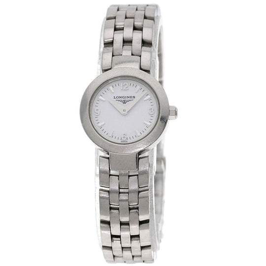 LONGINES Watches Quartz L5.174.4 Stainless Steel , Stainless Steel Silver Dolcevita white dial Women Used Authentic