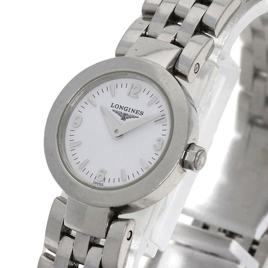 LONGINES Watches Quartz L5.174.4 Stainless Steel , Stainless Steel Silver Dolcevita white dial Women Used Authentic