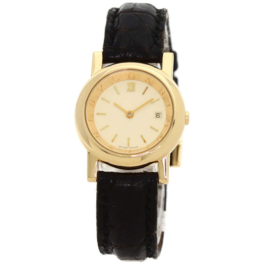 BVLGARI Watches Quartz AT26GL K18YG, leather gold Amphitheater gold dial Women Used Authentic
