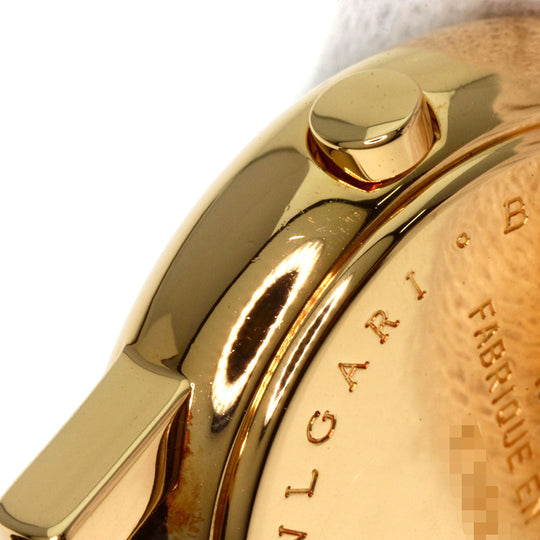 BVLGARI Watches Quartz AT26GL K18YG, leather gold Amphitheater gold dial Women Used Authentic
