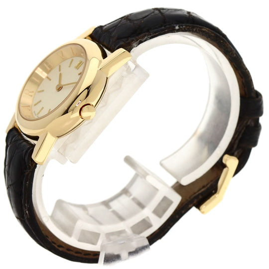 BVLGARI Watches Quartz AT26GL K18YG, leather gold Amphitheater gold dial Women Used Authentic