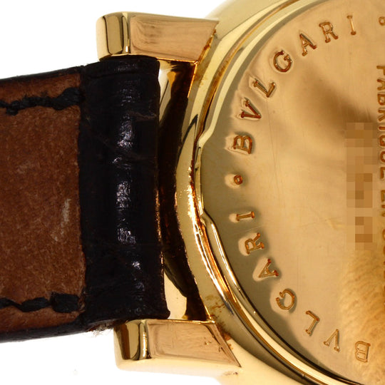 BVLGARI Watches Quartz AT26GL K18YG, leather gold Amphitheater gold dial Women Used Authentic