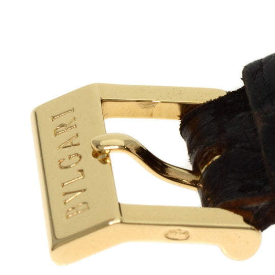 BVLGARI Watches Quartz AT26GL K18YG, leather gold Amphitheater gold dial Women Used Authentic