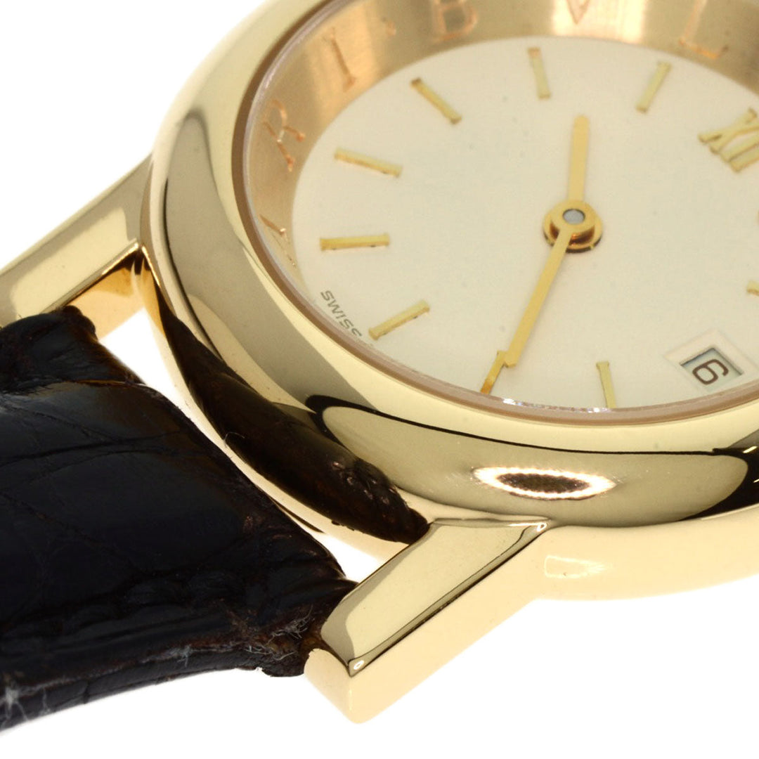 BVLGARI Watches Quartz AT26GL K18YG, leather gold Amphitheater gold dial Women Used Authentic