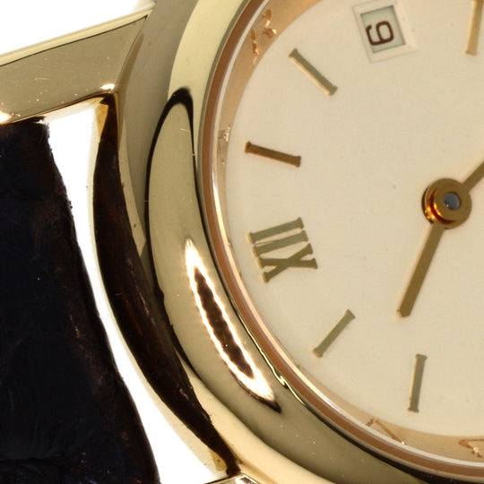 BVLGARI Watches Quartz AT26GL K18YG, leather gold Amphitheater gold dial Women Used Authentic