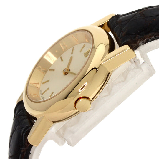 BVLGARI Watches Quartz AT26GL K18YG, leather gold Amphitheater gold dial Women Used Authentic