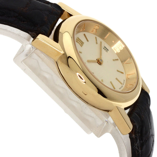 BVLGARI Watches Quartz AT26GL K18YG, leather gold Amphitheater gold dial Women Used Authentic
