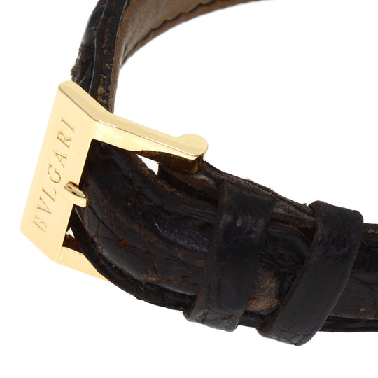 BVLGARI Watches Quartz AT26GL K18YG, leather gold Amphitheater gold dial Women Used Authentic