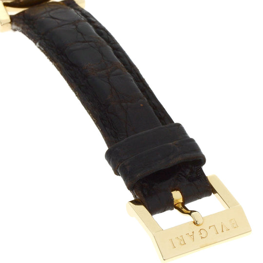 BVLGARI Watches Quartz AT26GL K18YG, leather gold Amphitheater gold dial Women Used Authentic