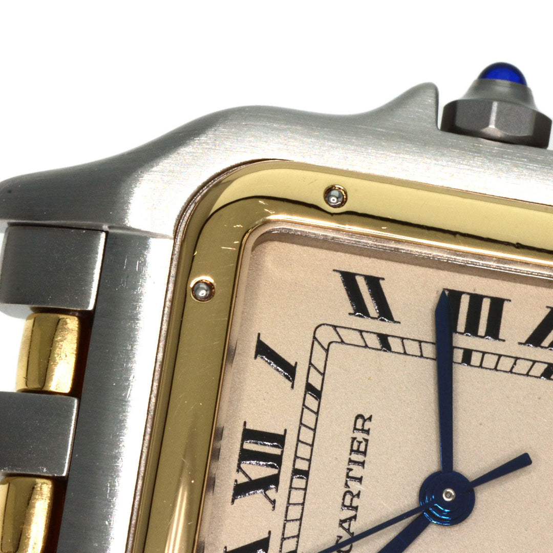 CARTIER Watches Quartz W25028B6 Stainless Steel , SSxK18YG , K18YG gold PANTHEREMM 2 Row Ivory dial mens Used Authentic