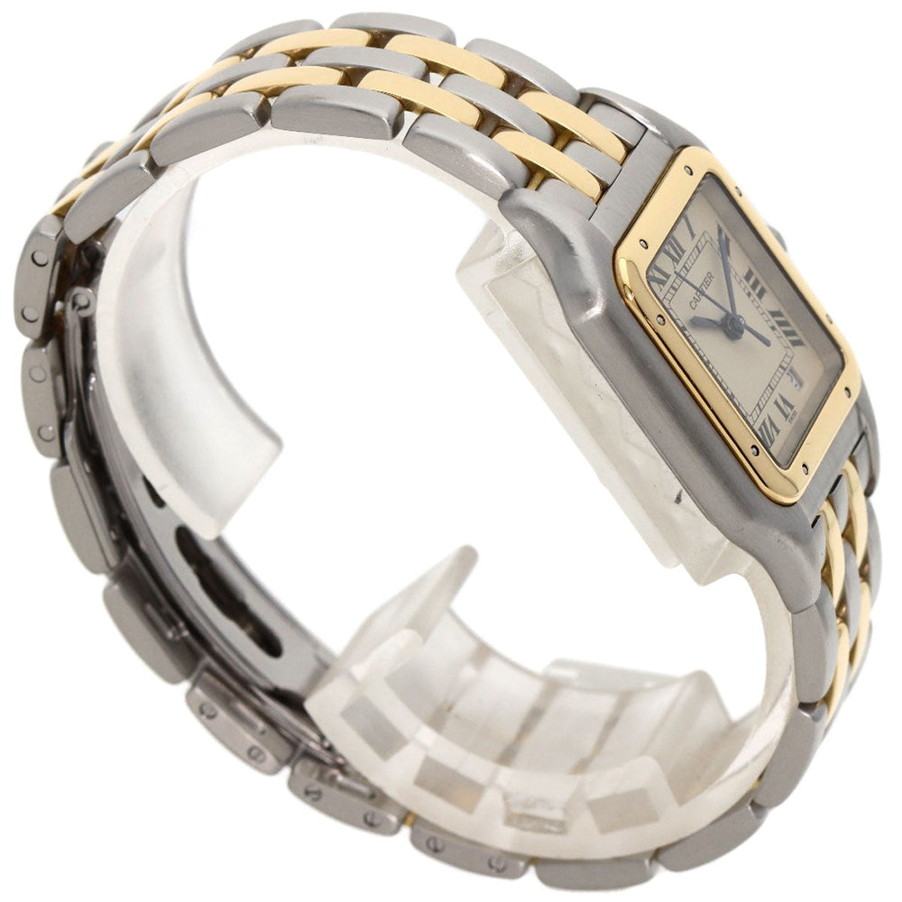 CARTIER Watches Quartz W25028B6 Stainless Steel , SSxK18YG , K18YG gold PANTHEREMM 2 Row Ivory dial mens Used Authentic
