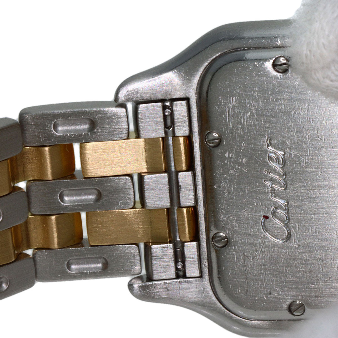 CARTIER Watches Quartz W25028B6 Stainless Steel , SSxK18YG , K18YG gold PANTHEREMM 2 Row Ivory dial mens Used Authentic