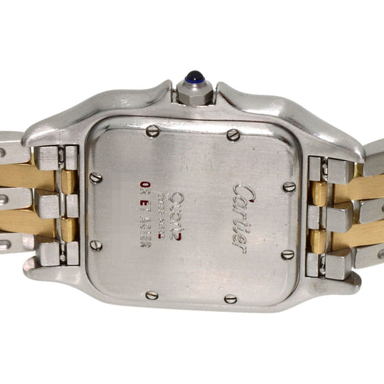CARTIER Watches Quartz W25028B6 Stainless Steel , SSxK18YG , K18YG gold PANTHEREMM 2 Row Ivory dial mens Used Authentic