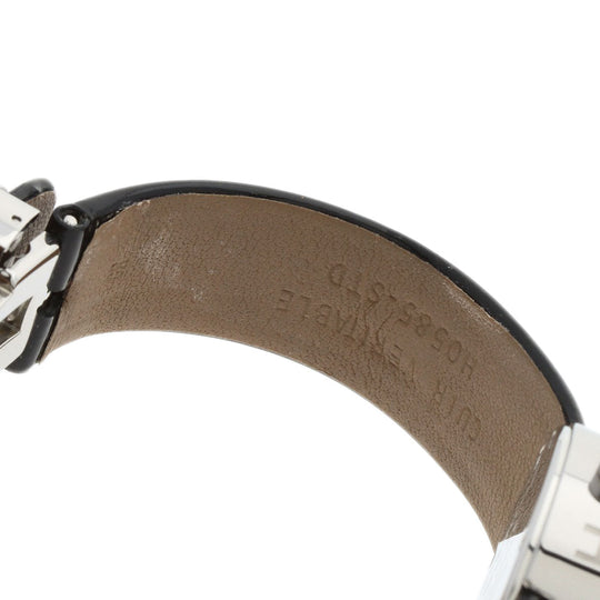 CHANEL Watches Quartz H0579 Stainless Steel, Leather Silver La Ronde black dial Women Used Authentic