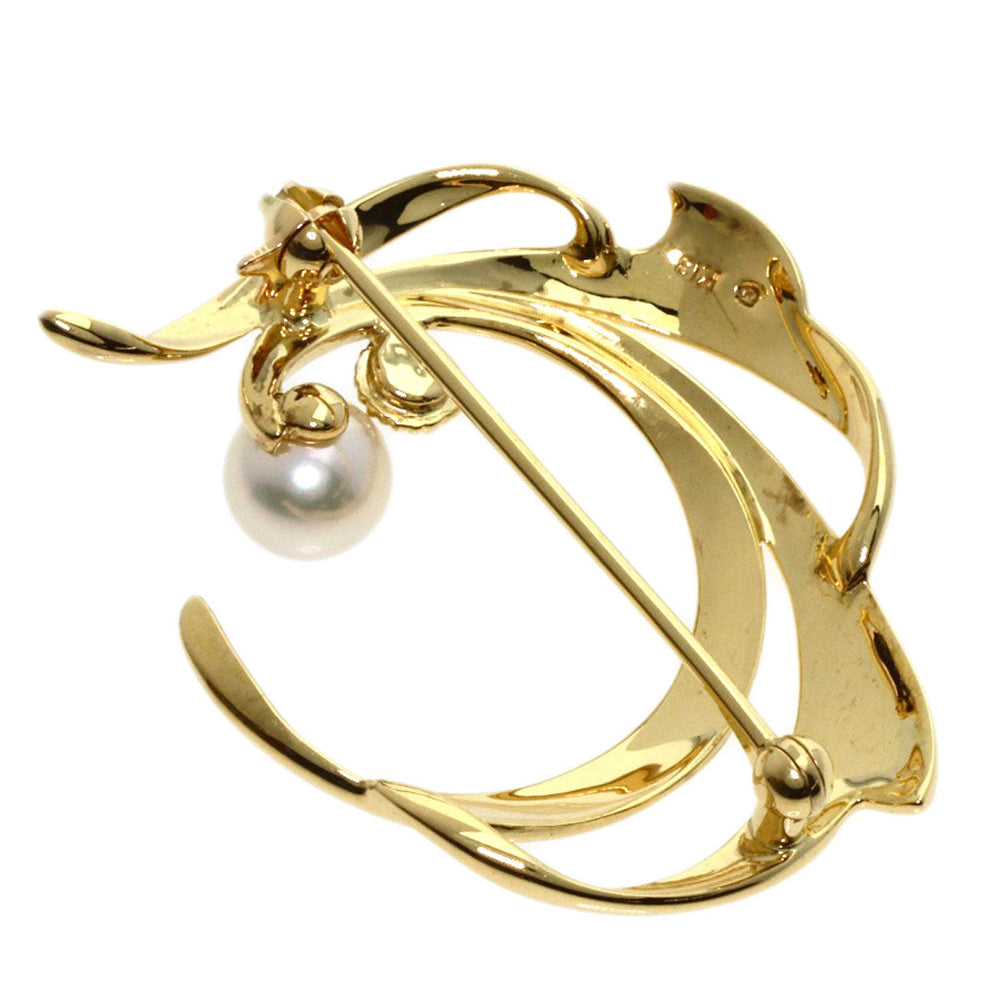 MIKIMOTO Brooch 18K Yellow Gold gold Pearl