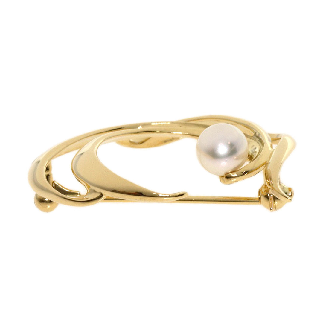 MIKIMOTO Brooch 18K Yellow Gold gold Pearl