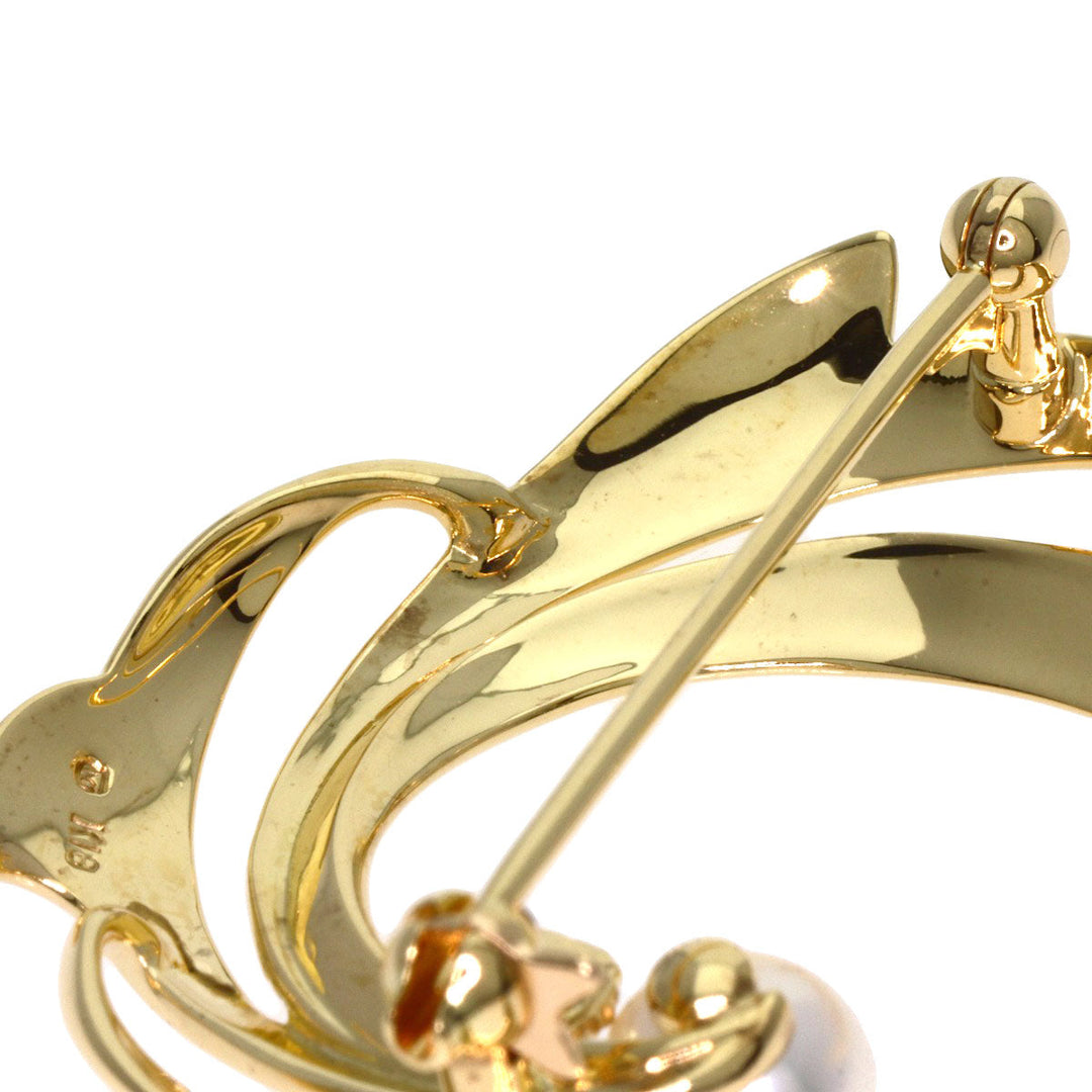 MIKIMOTO Brooch 18K Yellow Gold gold Pearl