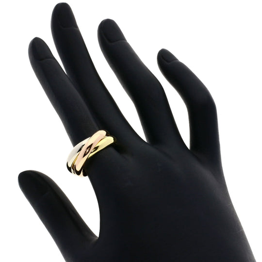 CARTIER Ring K18YG , K18WG , K18PG gold Trinity Women Used Authentic