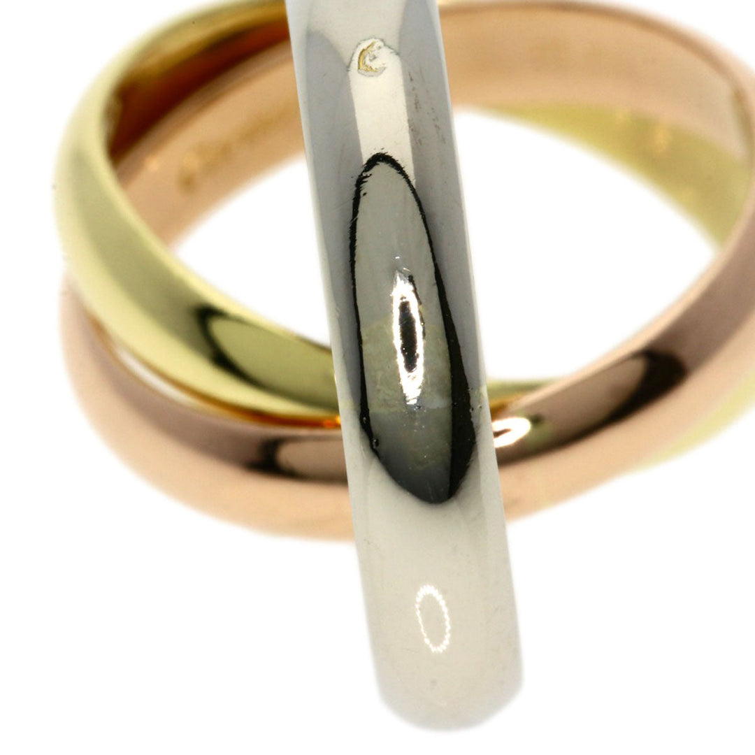 CARTIER Ring K18YG , K18WG , K18PG gold Trinity Women Used Authentic