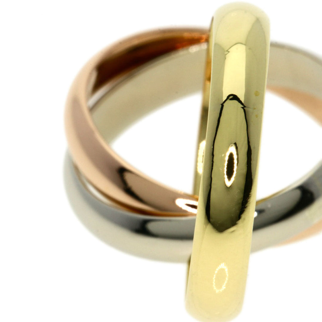 CARTIER Ring K18YG , K18WG , K18PG gold Trinity Women Used Authentic