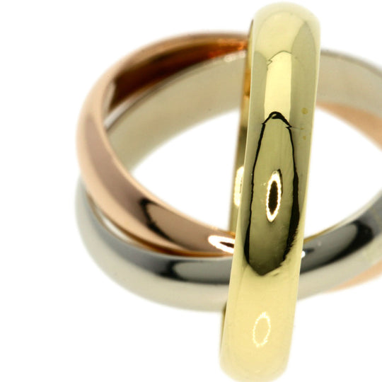 CARTIER Ring K18YG , K18WG , K18PG gold Trinity Women Used Authentic