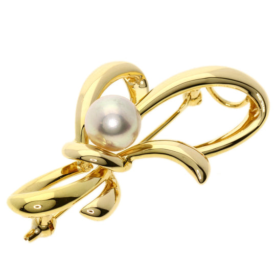 TASAKI Brooch 18K Yellow Gold gold Akoya pearl Pearl Women Used Authentic