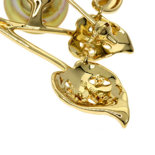 TASAKI Brooch 18K Yellow Gold gold Golden Pearl Diamond