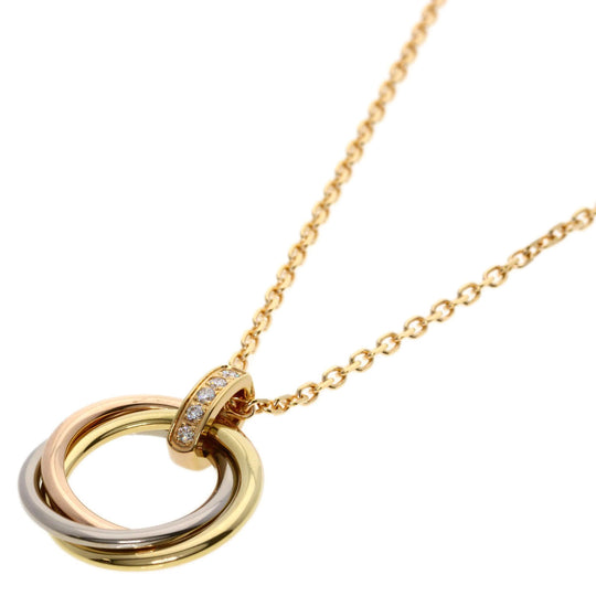 CARTIER Necklace 18K Yellow Gold gold Trinity diamond