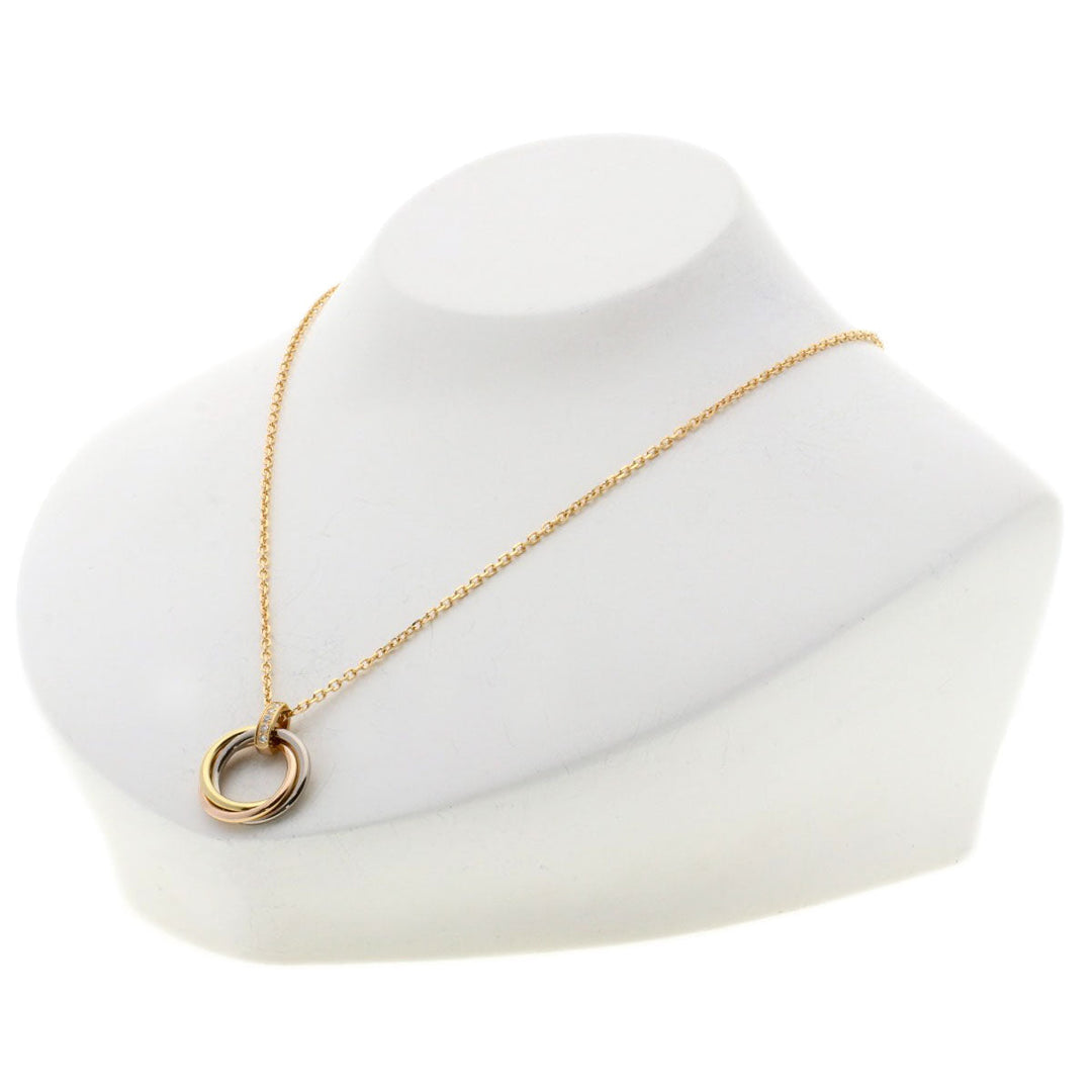 CARTIER Necklace 18K Yellow Gold gold Trinity diamond
