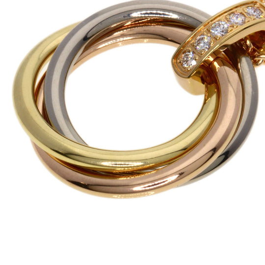 CARTIER Necklace 18K Yellow Gold gold Trinity diamond
