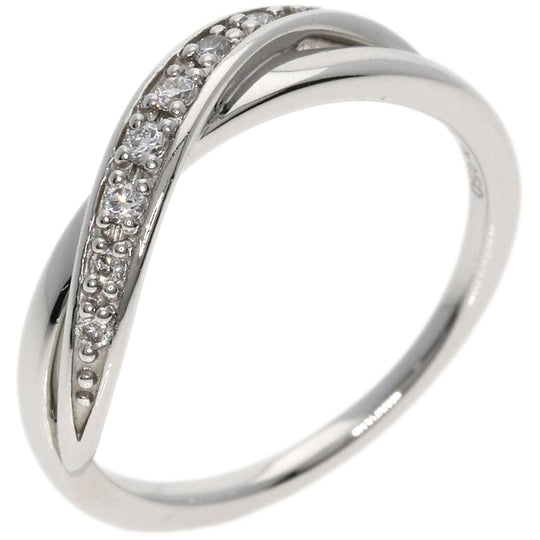 4℃ Ring PT950 Silver diamond Women Used Authentic