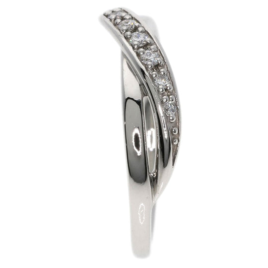4℃ Ring PT950 Silver diamond Women Used Authentic