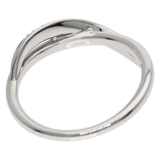 4℃ Ring PT950 Silver diamond Women Used Authentic