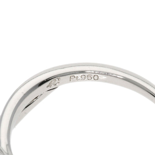 4℃ Ring PT950 Silver diamond Women Used Authentic