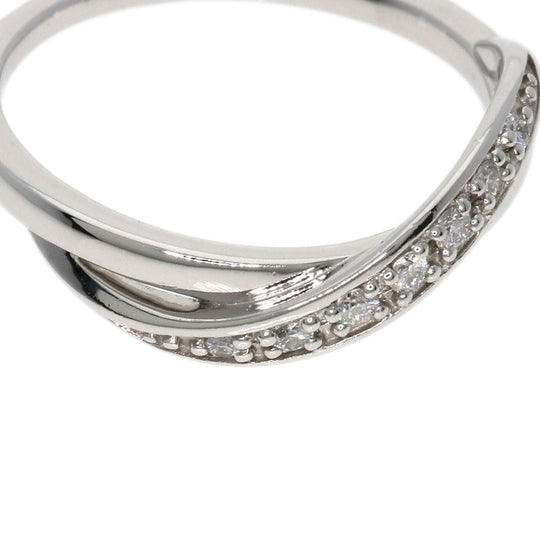 4℃ Ring PT950 Silver diamond Women Used Authentic