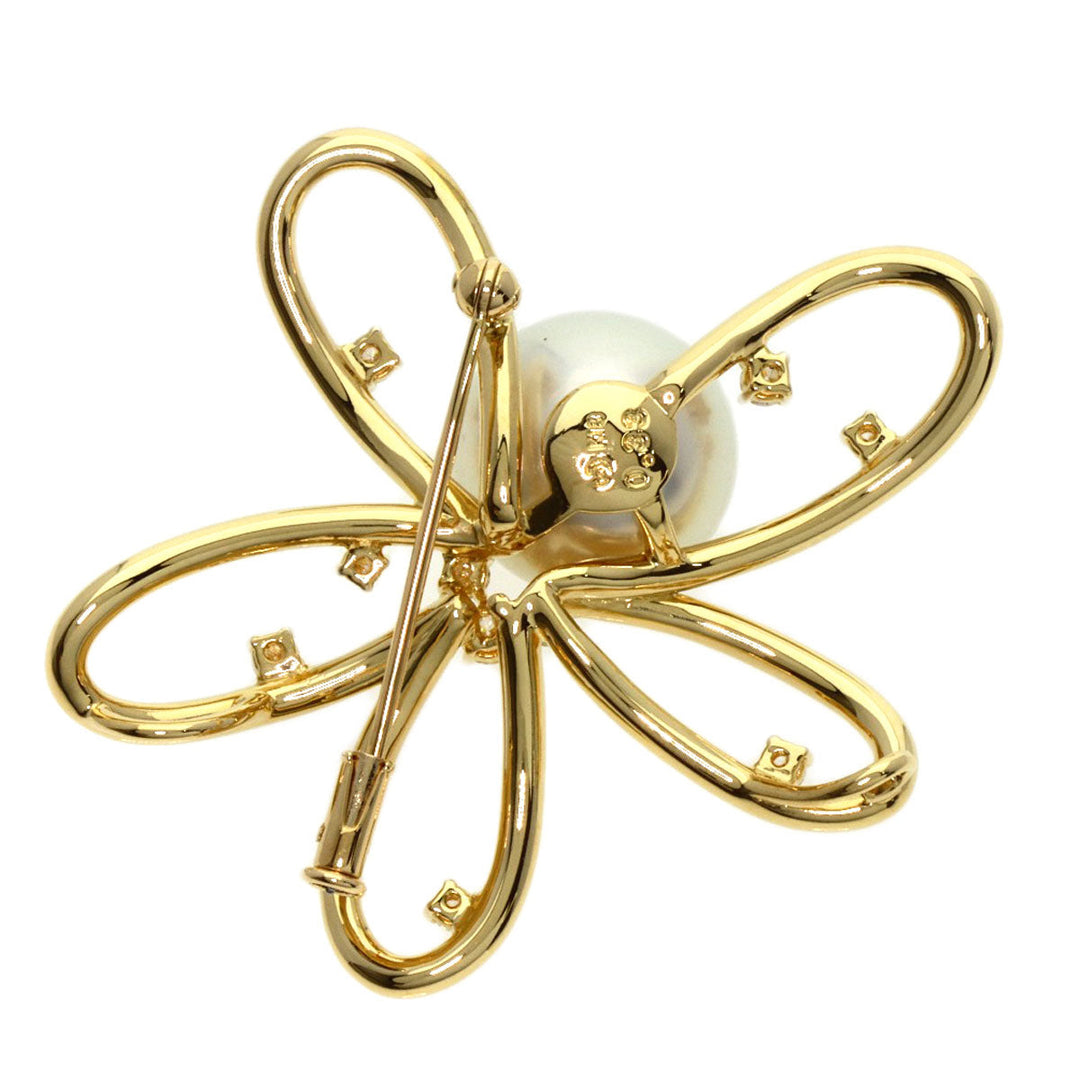 TASAKI Brooch 18K Yellow Gold gold White butterfly pearl pearl diamond Women Used Authentic