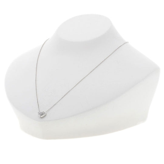 TASAKI Necklace K18WG Silver Heart diamond