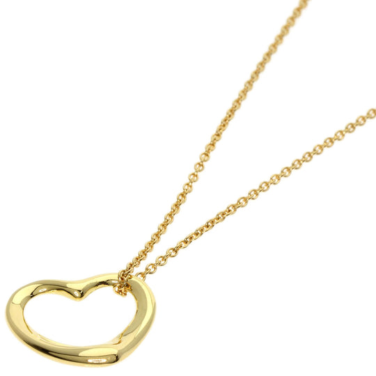 TIFFANY&Co. Necklace 18K Yellow Gold gold Open heart Women Used Authentic