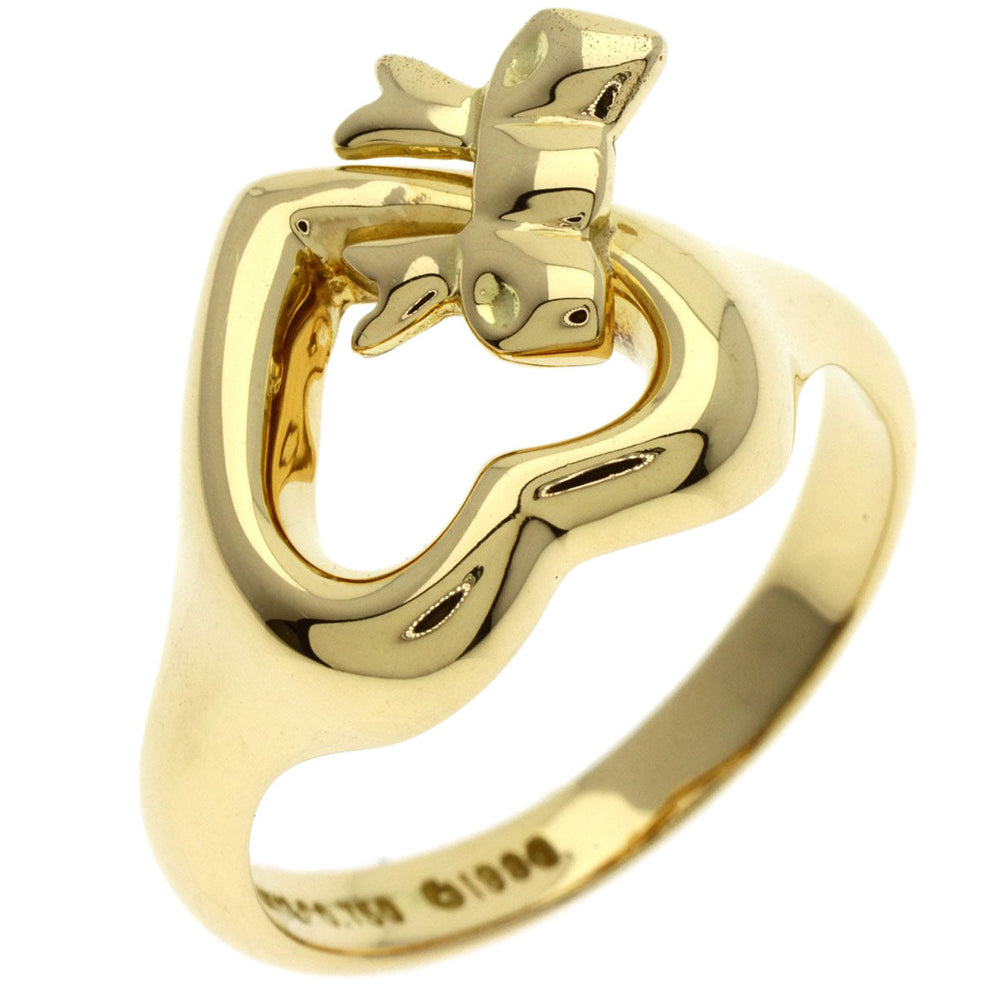 TIFFANY&Co. Ring 18K Yellow Gold gold Ribbon heart