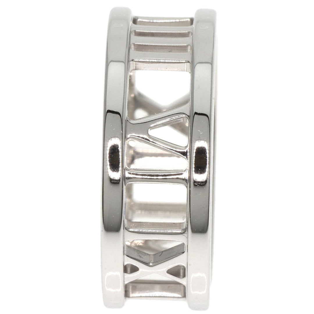 TIFFANY&Co. Ring K18WG Silver Atlas open