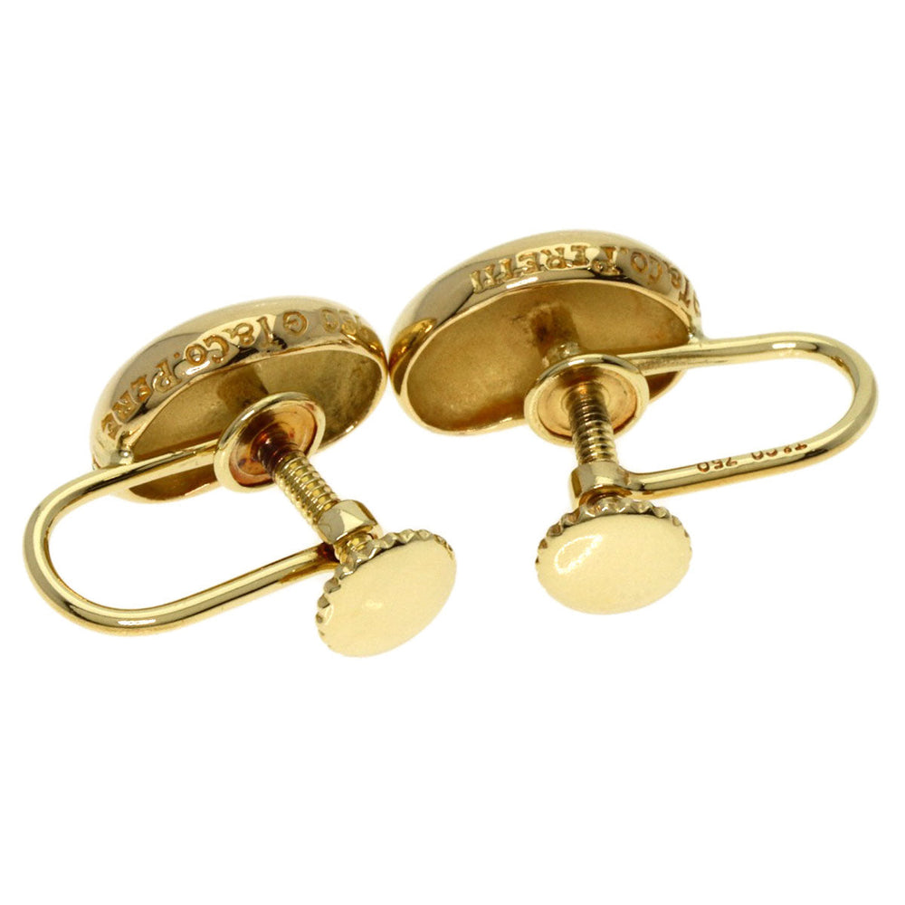 TIFFANY&Co. Earring 18K Yellow Gold gold Bean Women Used Authentic