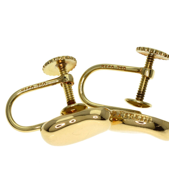TIFFANY&Co. Earring 18K Yellow Gold gold Bean Women Used Authentic