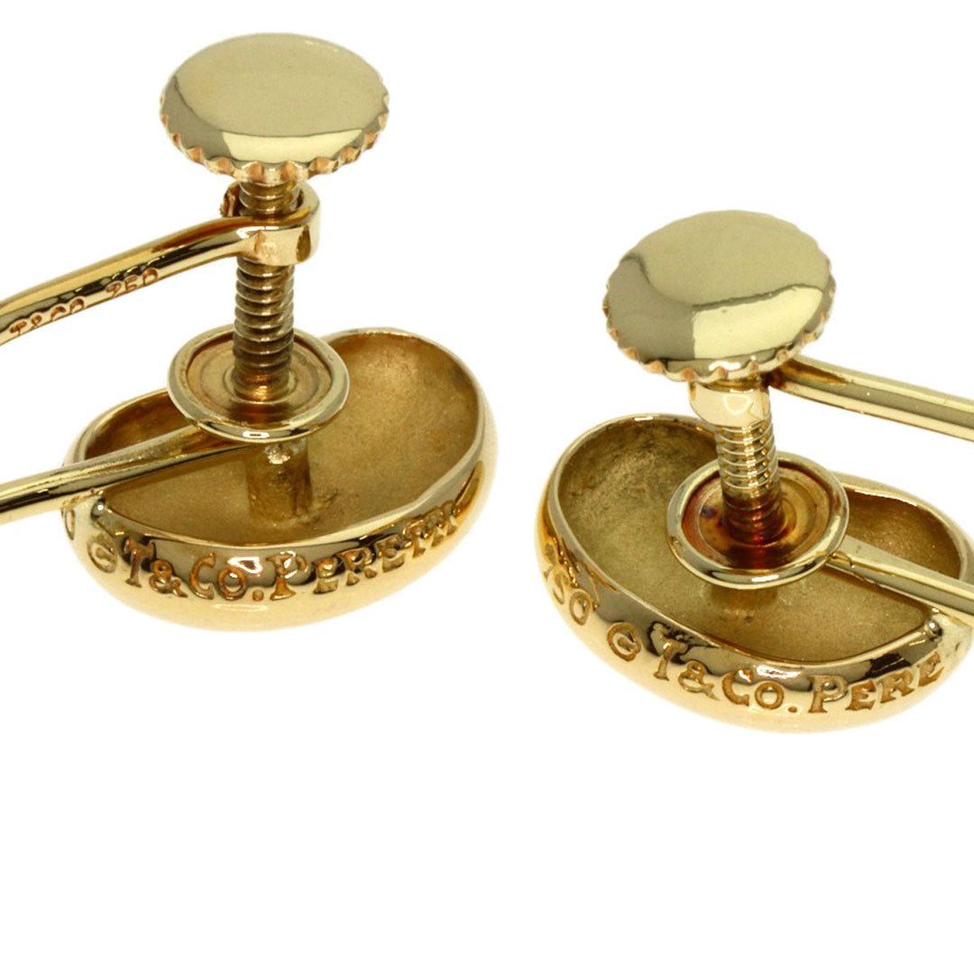 TIFFANY&Co. Earring 18K Yellow Gold gold Bean Women Used Authentic