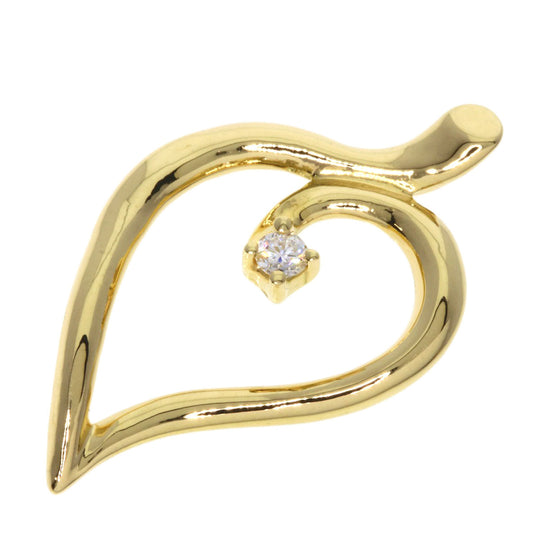 TIFFANY&Co. Pendant top 18K Yellow Gold gold Leaf motif 1P diamond
