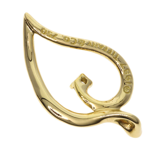 TIFFANY&Co. Pendant top 18K Yellow Gold gold Leaf motif 1P diamond