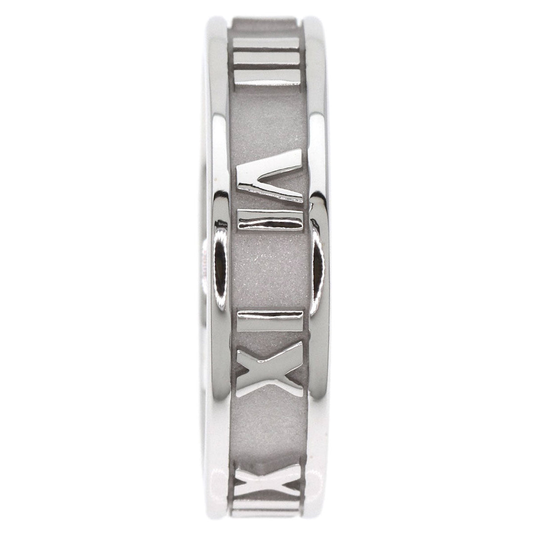 TIFFANY&Co. Ring K18WG Silver Atlas Women Used Authentic