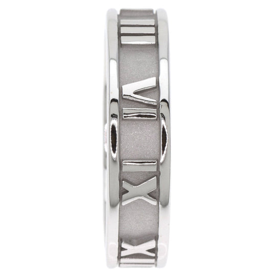 TIFFANY&Co. Ring K18WG Silver Atlas Women Used Authentic