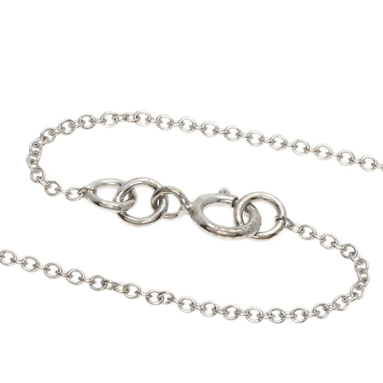 TIFFANY&Co. Necklace K18WG Silver cross Women Used Authentic