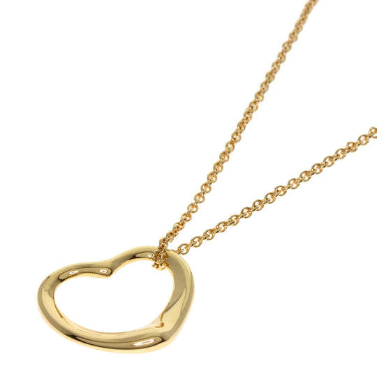 TIFFANY&Co. Necklace 18K Yellow Gold gold Open heart Women Used Authentic